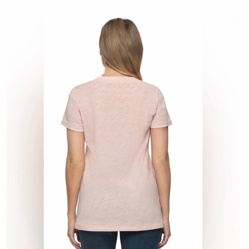 Felina Ladies V-Neck Slub Tee, XS - Picture 2 of 3